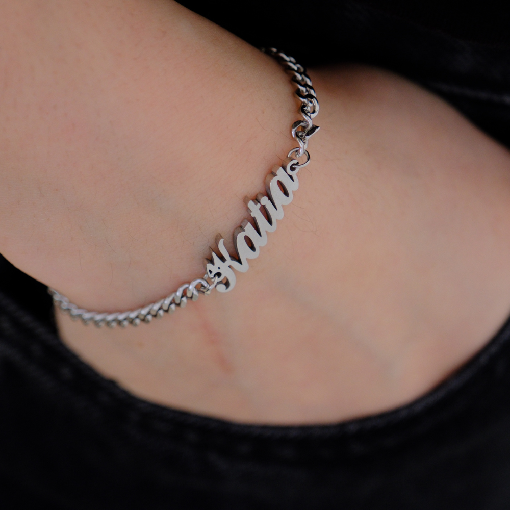Bracciale Essenziale Nome Personalizzato
