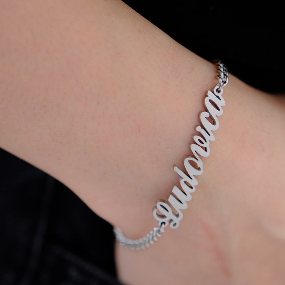 Bracciale Essenziale Nome Personalizzato