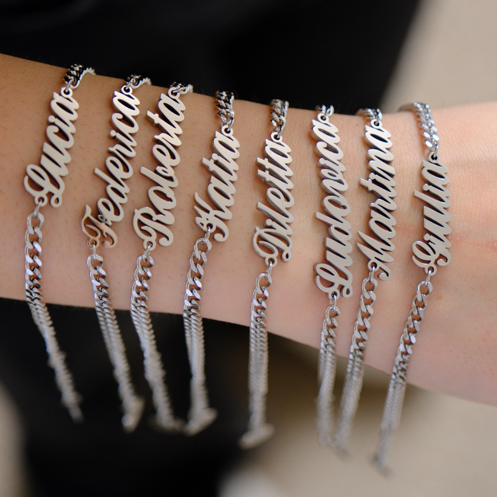 Bracciale Essenziale Nome Personalizzato