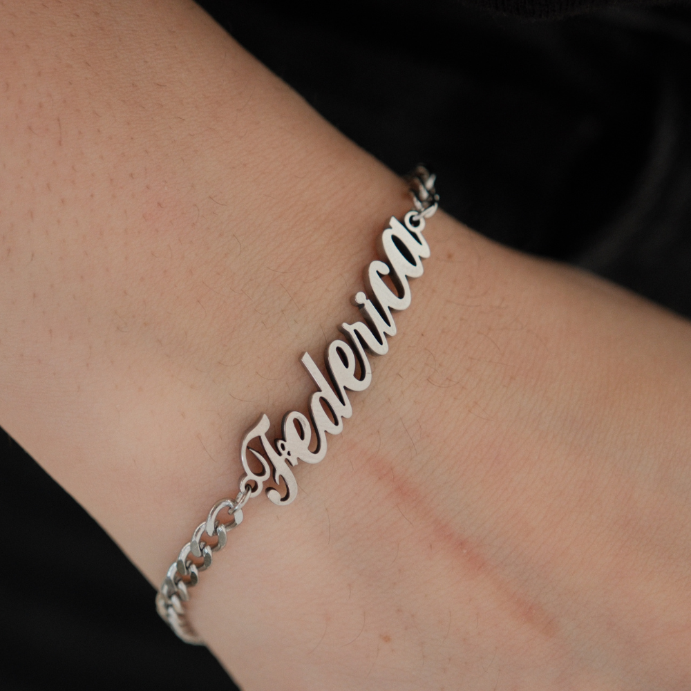Bracciale Essenziale Nome Personalizzato