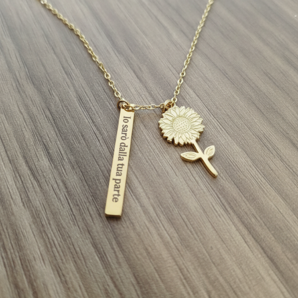 Collana Girasole Frase