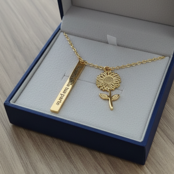 Collana Girasole Frase