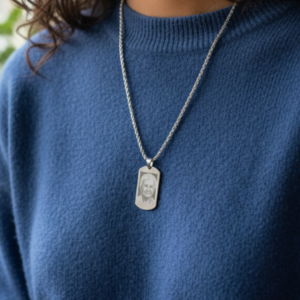 Collana Memory Foto Incisa