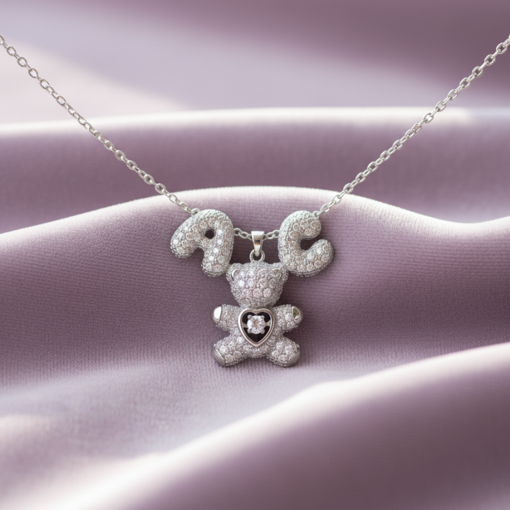 Collana Teddy Mamy Lettere Personalizzate