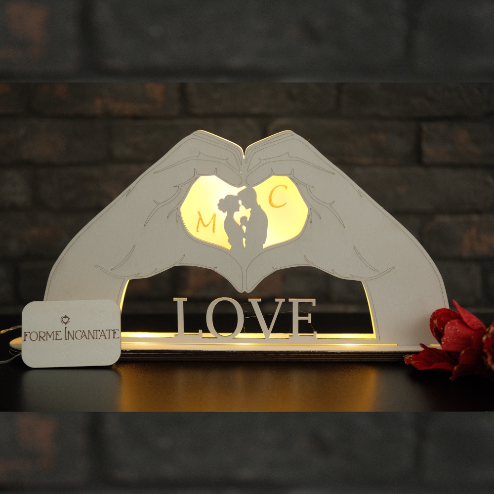 Lampada Promessa D'Amore Personalizzata