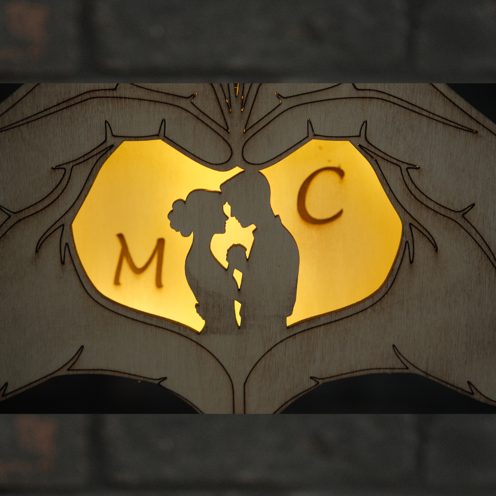 Lampada Promessa D'Amore Personalizzata