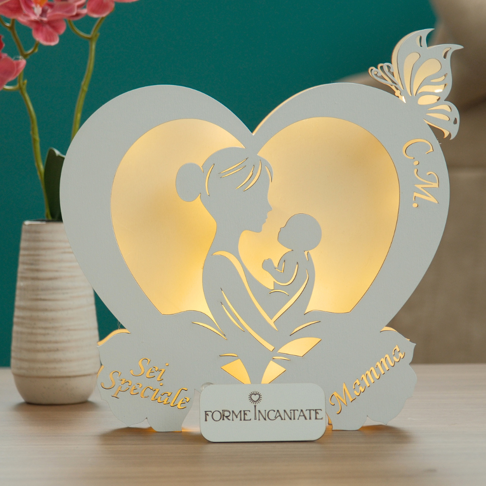 Lampada "Abbraccio d'amore"