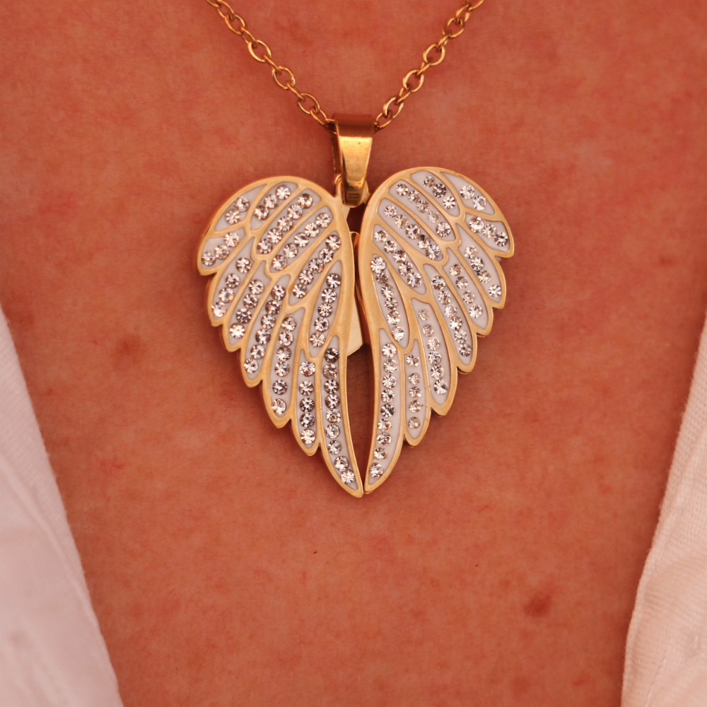 Collana Angelo Mio Con Foto Personalizzata