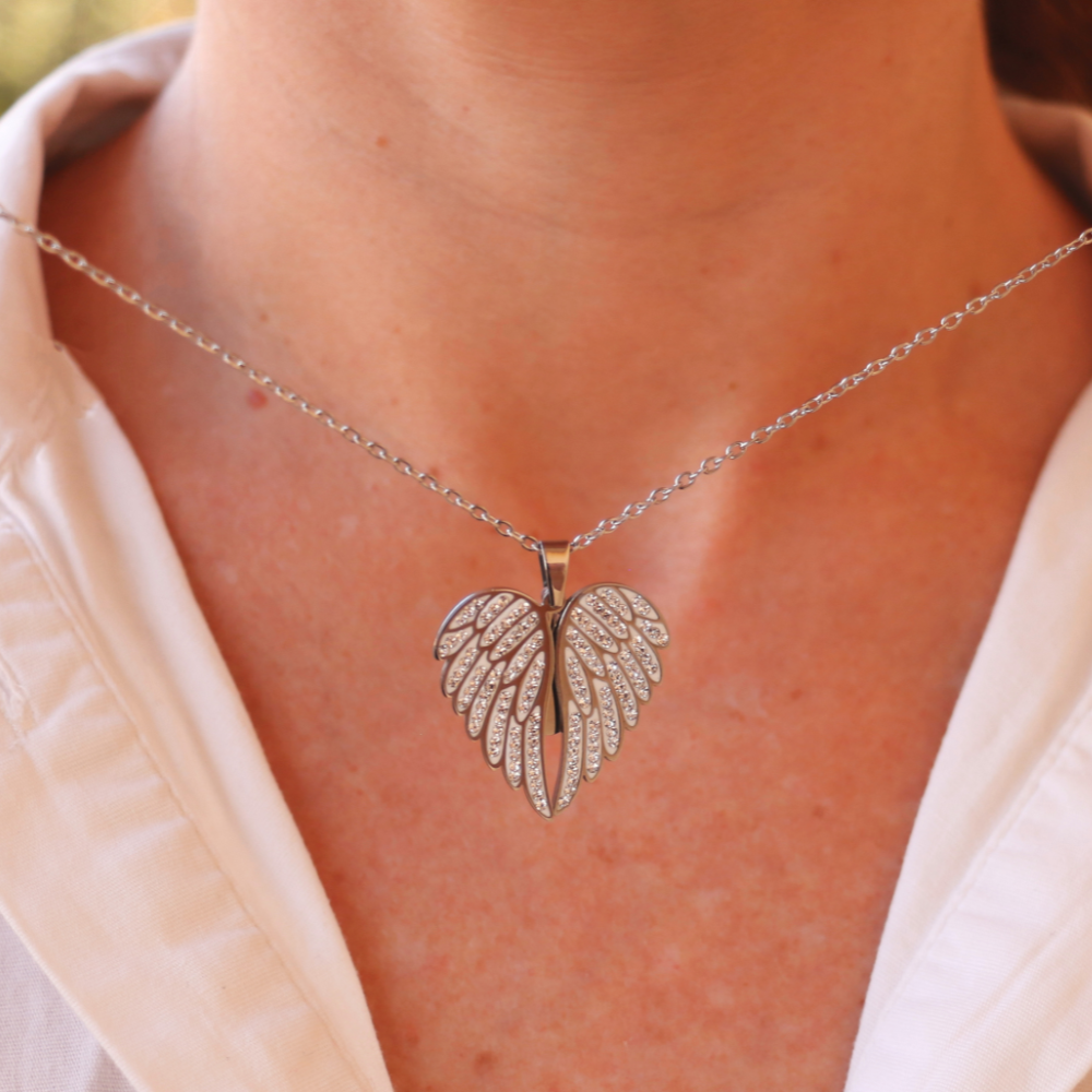 Collana Angelo Mio Con Foto Personalizzata