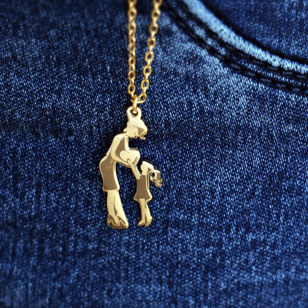 Collana Dono D'Amore "Mamma e Figli"