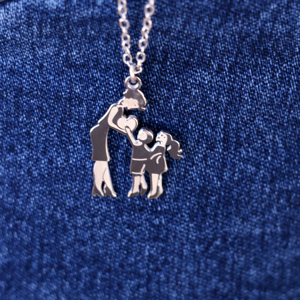 Collana Dono D'Amore "Mamma e Figli"