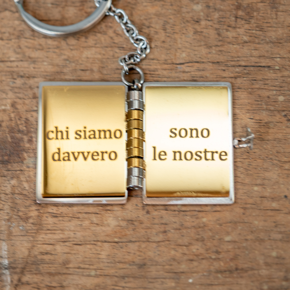 Portachiavi/Collana Book ~ Frase Silente 2 (Non Sono le nostre capacità...) (HP)