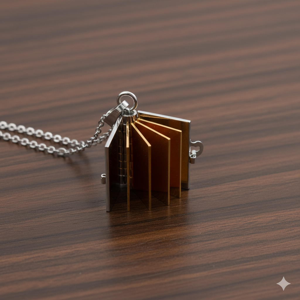 Portachiavi/Collana Book ~ Frase Tu sei la mia felicità...