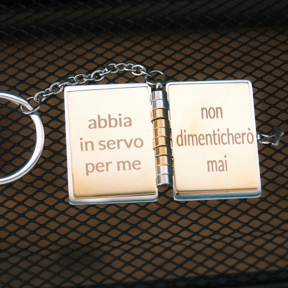 Portachiavi/Collana Book ~ Frase Spider Man