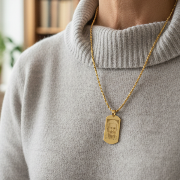 Collana Memory Foto Incisa