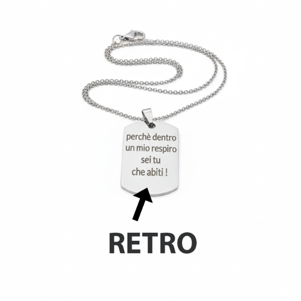Collana Memory Foto Incisa
