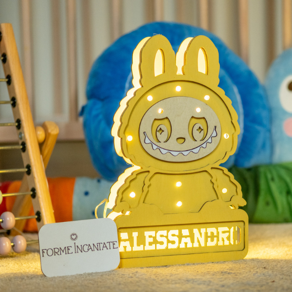 Lampada Coniglietto con Nome Personalizzato