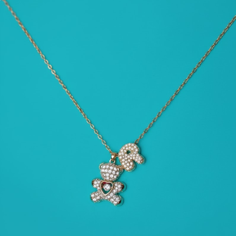 Collana Teddy Mamy Lettere Personalizzate