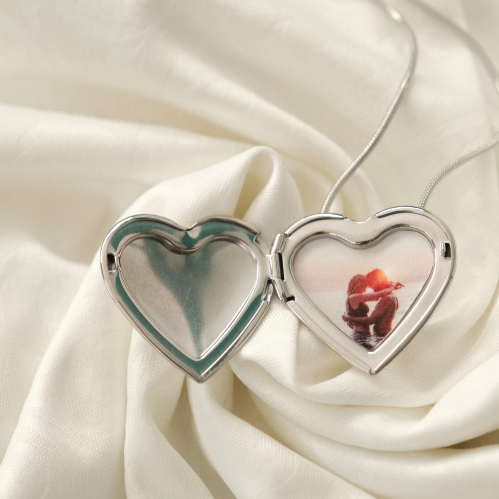Collana Cuore Foto Stampata Personalizzata
