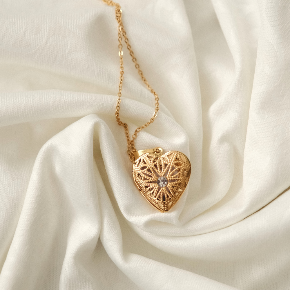 Collana Cuore Piccolo Foto Stampata Personalizzata