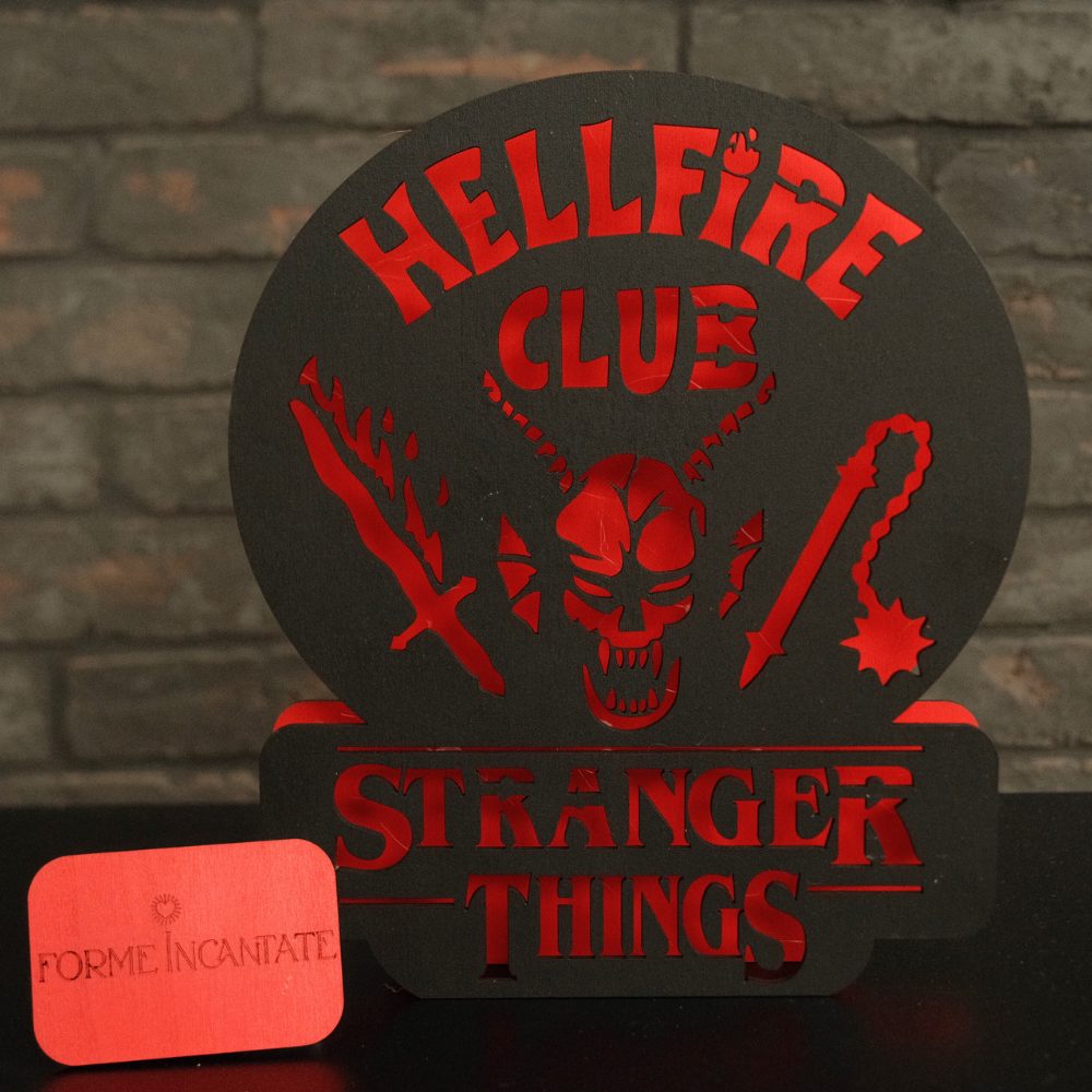 Lampada HELLFIRE Fan Art - Stranger Things