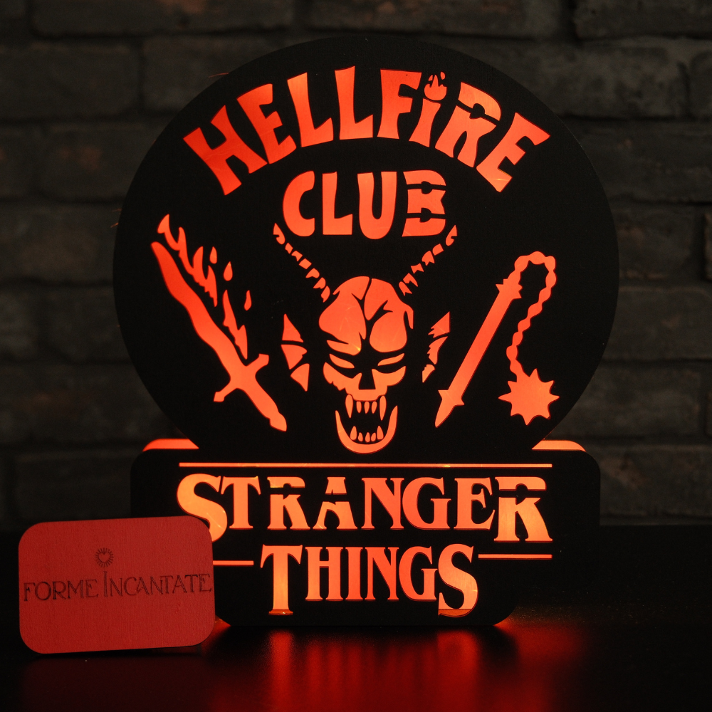 Lampada HELLFIRE Fan Art - Stranger Things