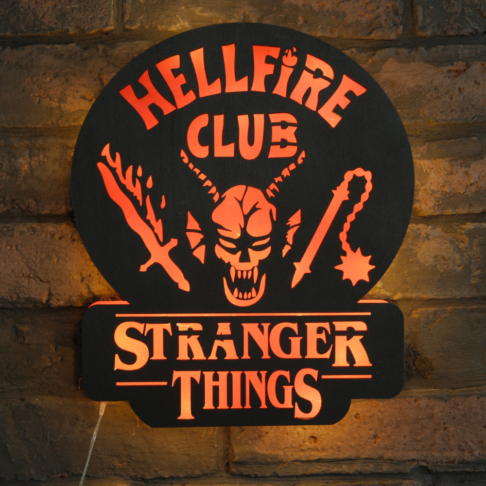 Lampada HELLFIRE Fan Art - Stranger Things