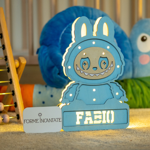 Lampada Coniglietto con Nome Personalizzato