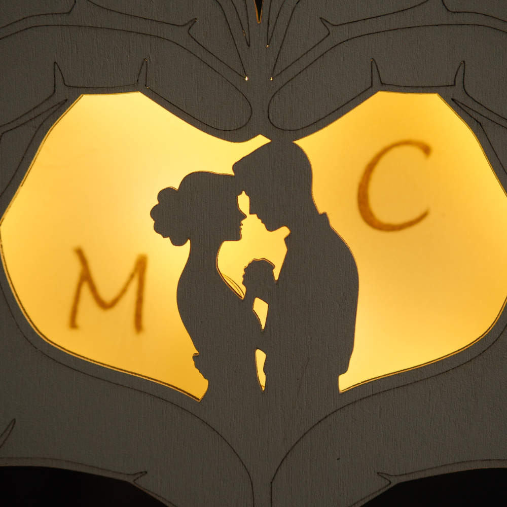 Lampada Promessa D'Amore Personalizzata