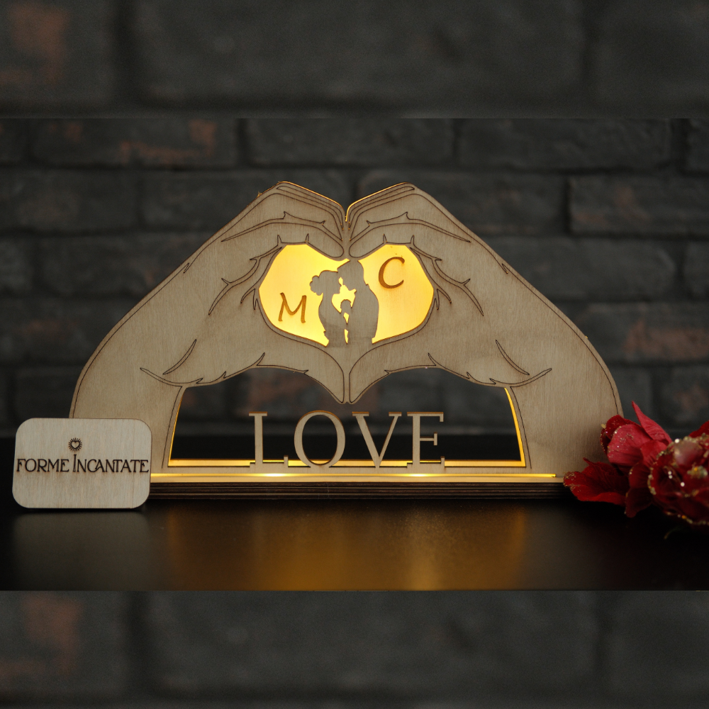 Lampada Promessa D'Amore Personalizzata