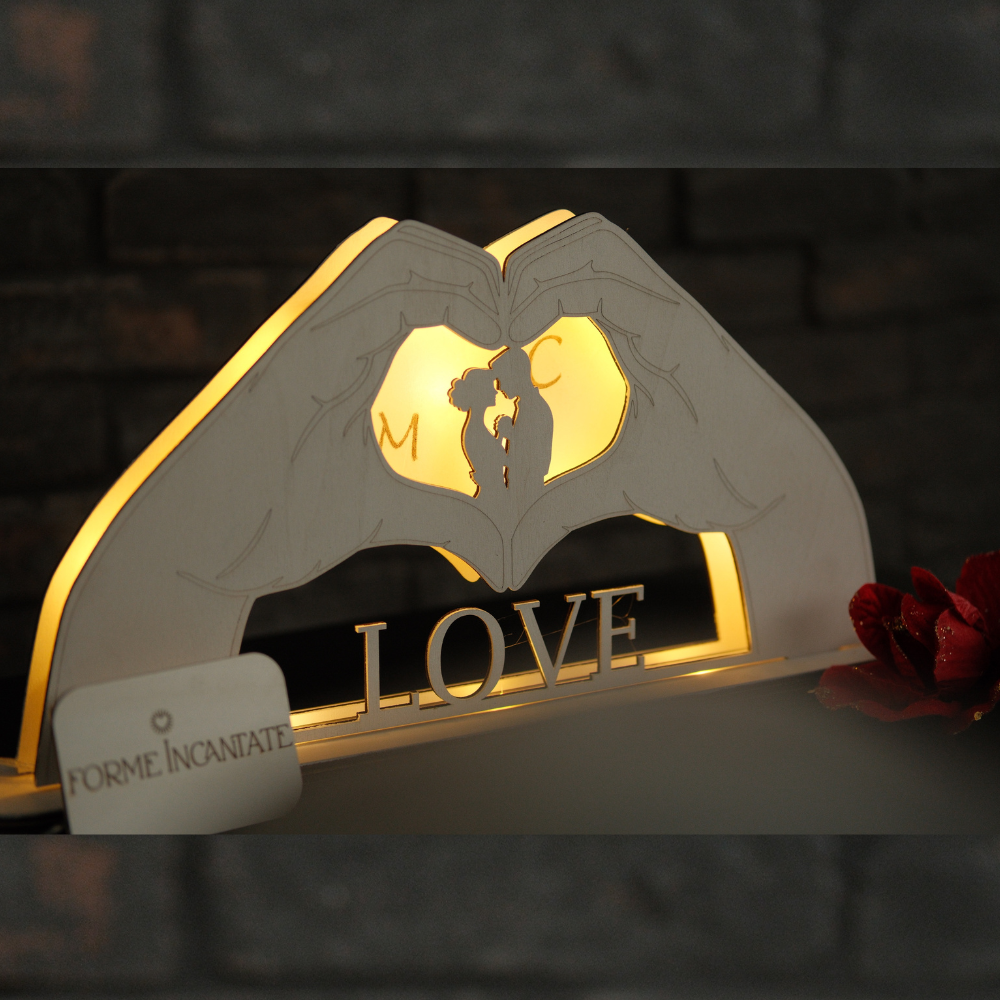 Lampada Promessa D'Amore Personalizzata