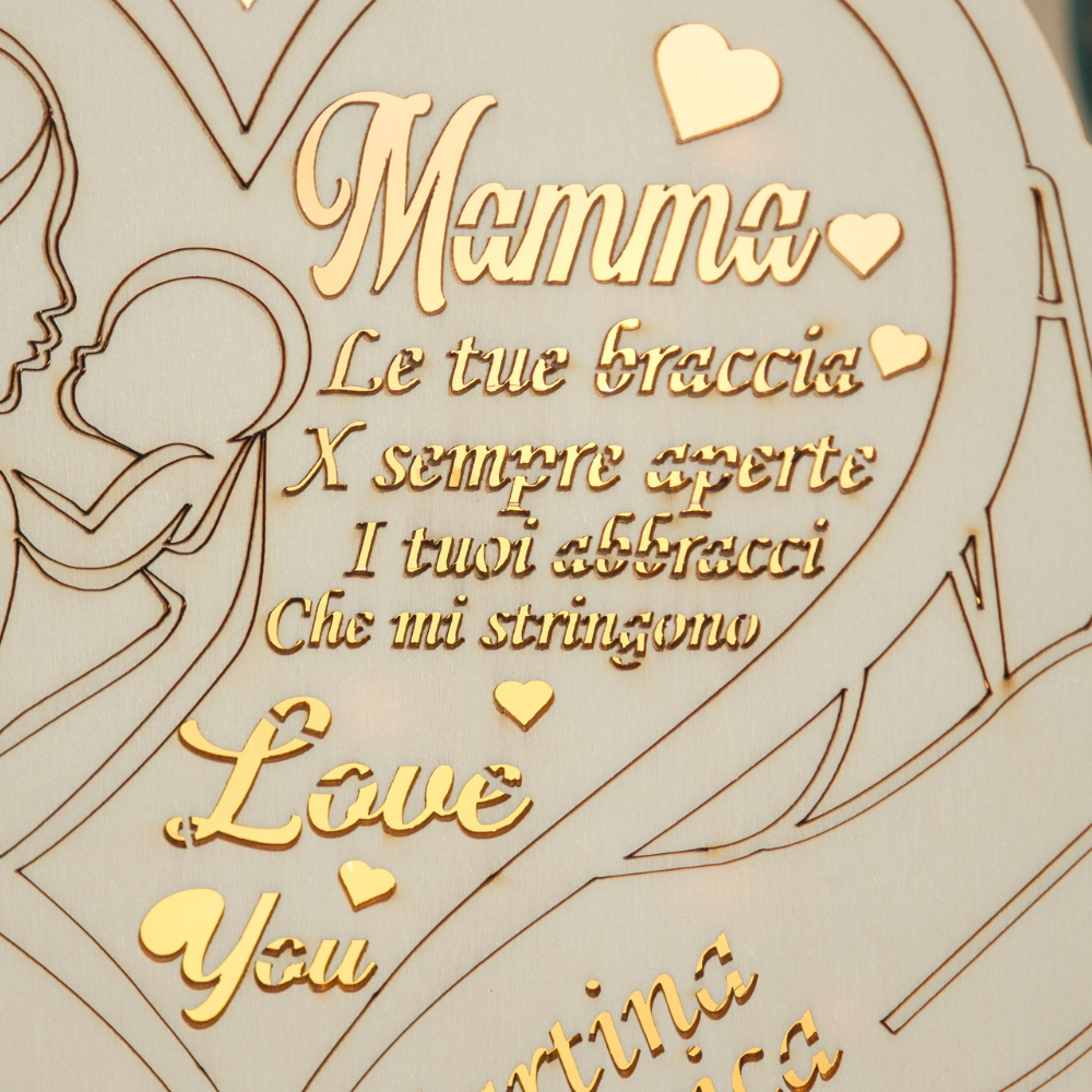 Lampada "Cuore di Mamma"