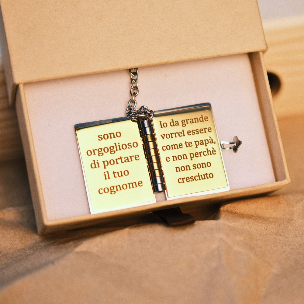 Portachiavi Book ~ Al mio papà...