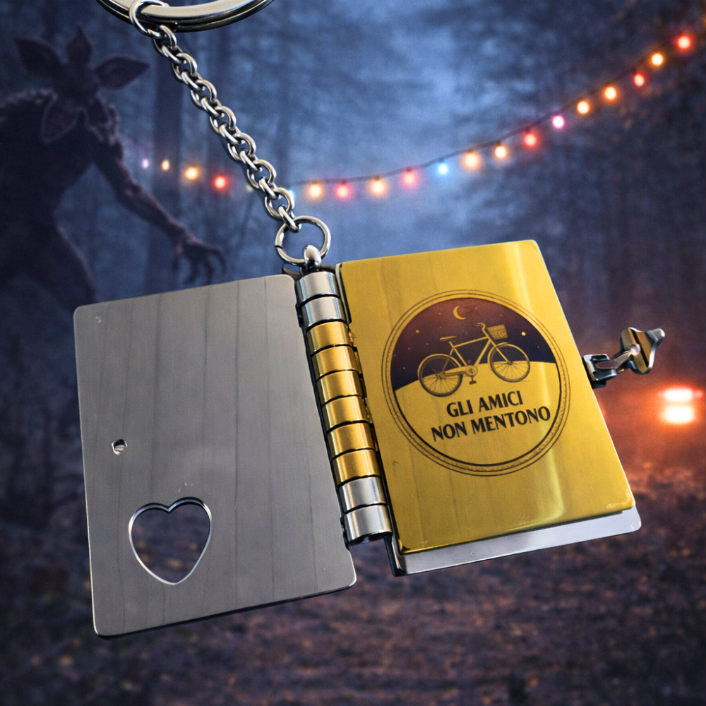 Stranger Things Fan Art ~ Portachiavi/Collana Book