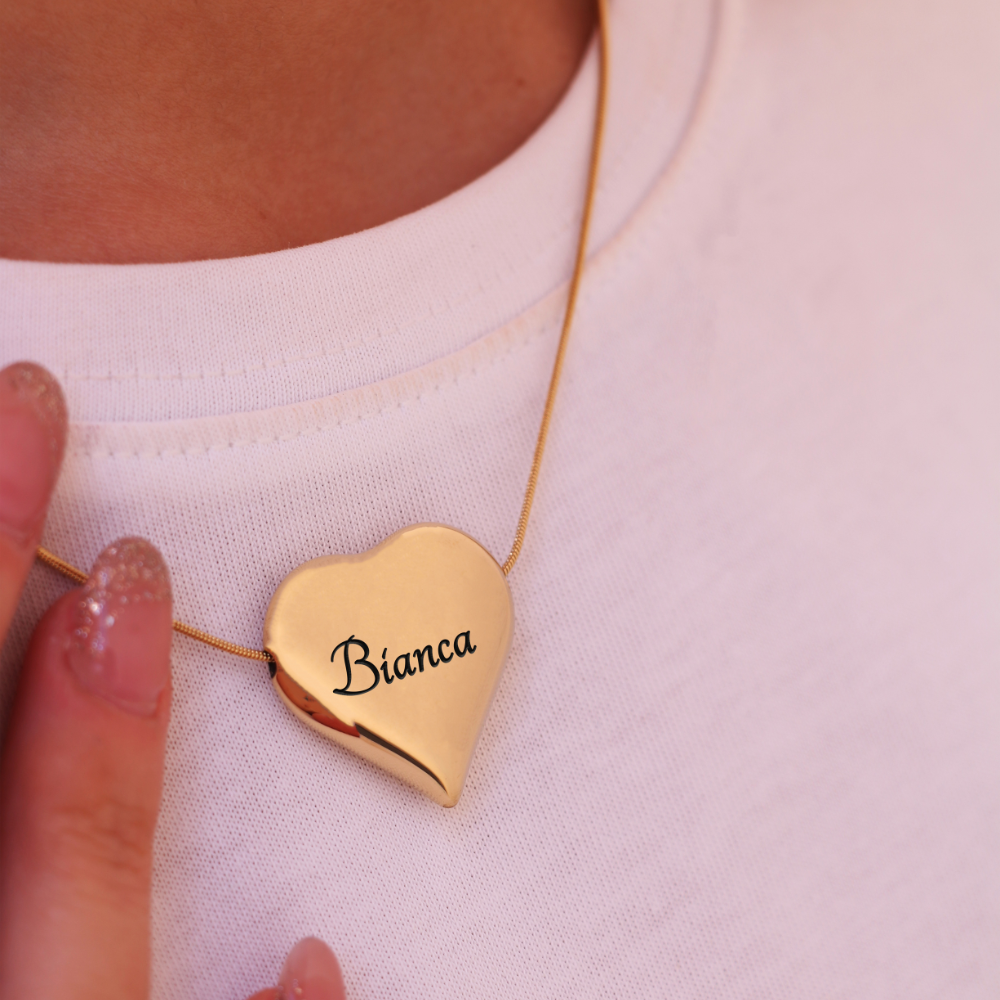 Collana Cuore Mio Con Incisione Personalizzata