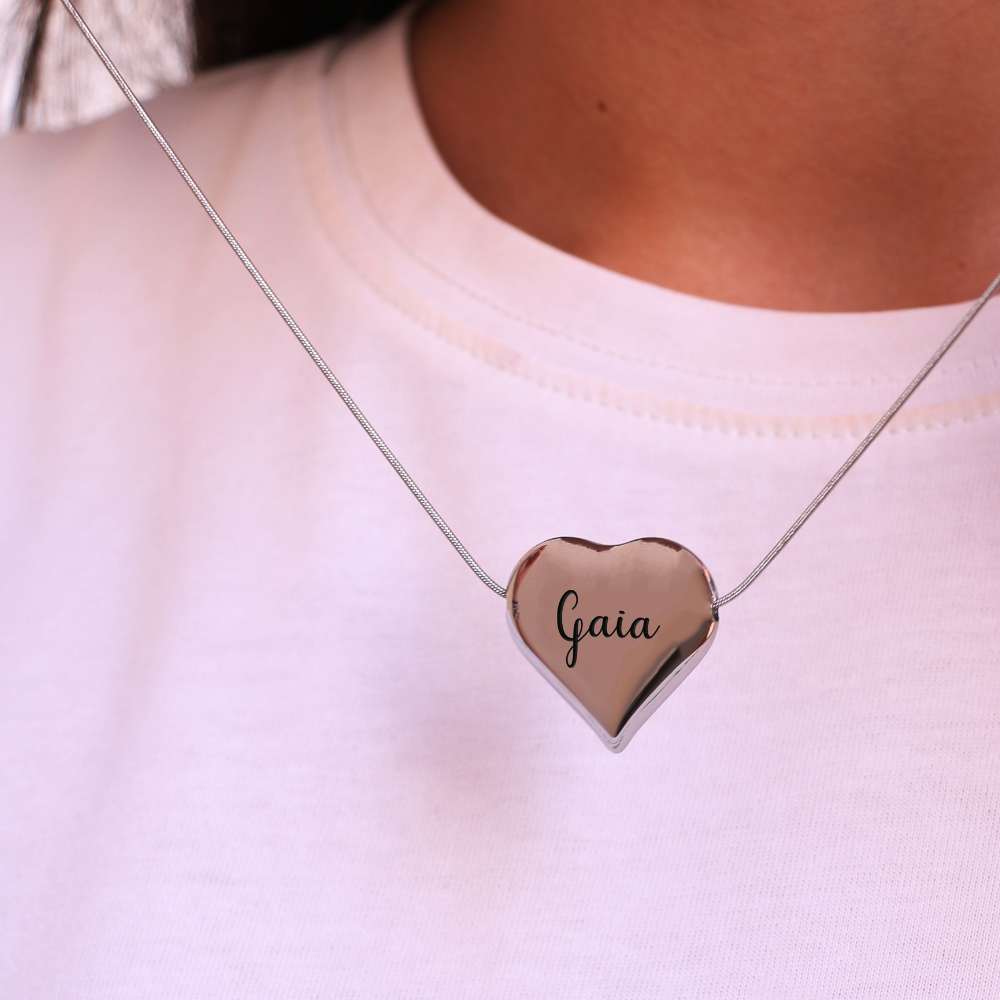 Collana Cuore Mio Con Incisione Personalizzata