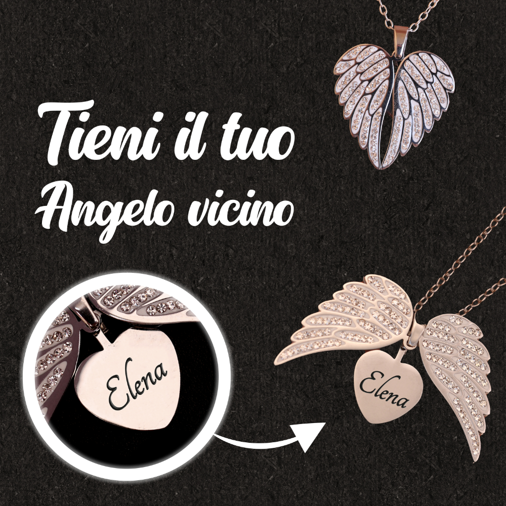 Collana Angelo Mio Con Incisione Personalizzata